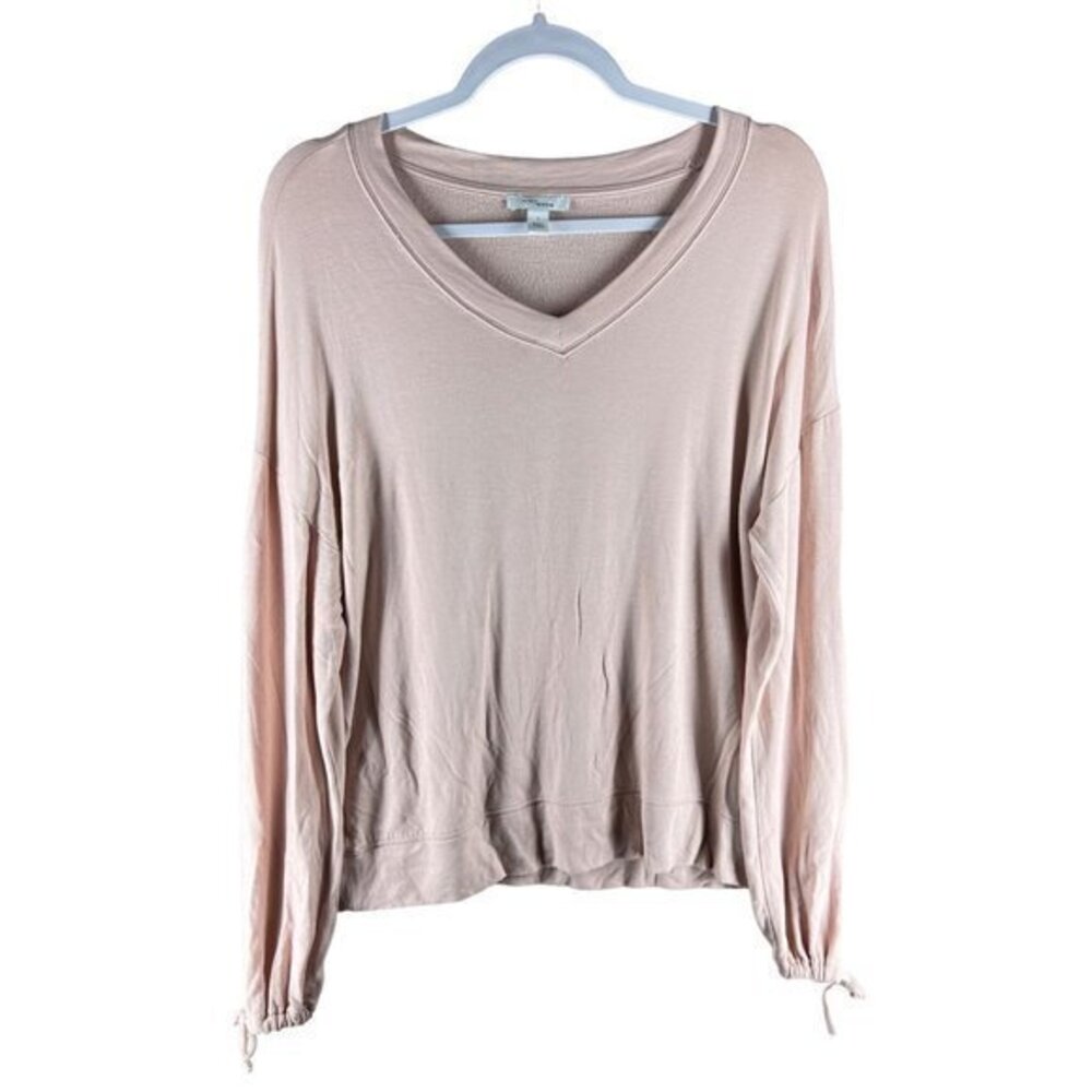Daily Ritual Womens Tops Size S Pink‎ Lightweight Long Sleeve Sweatshirt